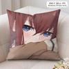 Чехол на подушку S-Steins Gate, шелковистый короткий плюш, скрытая молния, пылезащитный чехол на диванную подушку для домашнего декора