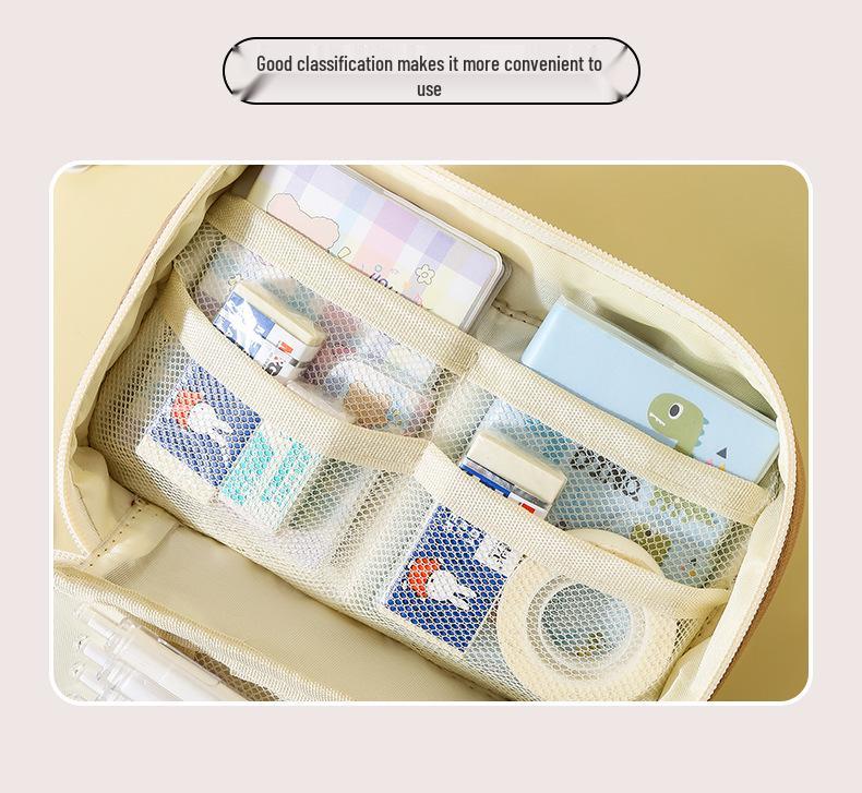 Пенал-органайзер большой вместимости с девятью отделениями 'Панда' для девочек-подростков - издание 2024 года