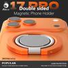 Double Sided for MagSafe Phone Stand Magnetic Phone Ring Holder Kickstand Magnet Grip for IPhone Samsung Folding Portable Holder 5