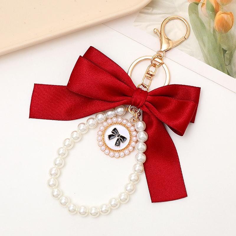 Жемчужина Бабочка узел брелок кулон для женщин сумка подвесные украшения аксессуары автомобиль кулон телефон цепочка