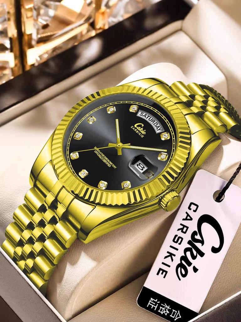 Швейцарский бренд Ультратонкие Мужские Стальные Бизнес-Часы - Высококлассный Водонепроницаемый Дизайн