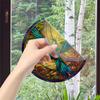 Новая Антикварная Цветная Окрашенная Колибри Ирис Japonica Стекло Окна Электростатическая Наклейка Съемная Декоративная Пленка Домашний Декор