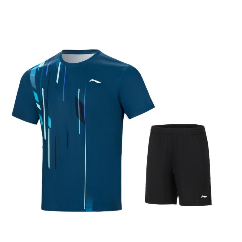 Бадминтонные майки Li Ning Унисекс С круглым вырезом Тонкие AATV061-1