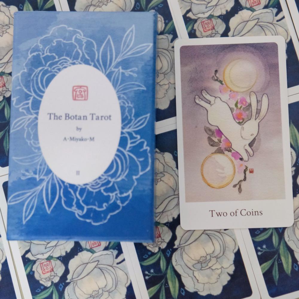 12*7 см Ботан Таро с пышными и причудливыми акварельными иллюстрациями в жесткой коробке 78 шт. Японские карты Таро