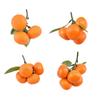 Artificial Tangerine Fruit Simulation Foams Tangerine Realistic Fruit for Kitchen Parties Decorations Photography Props
