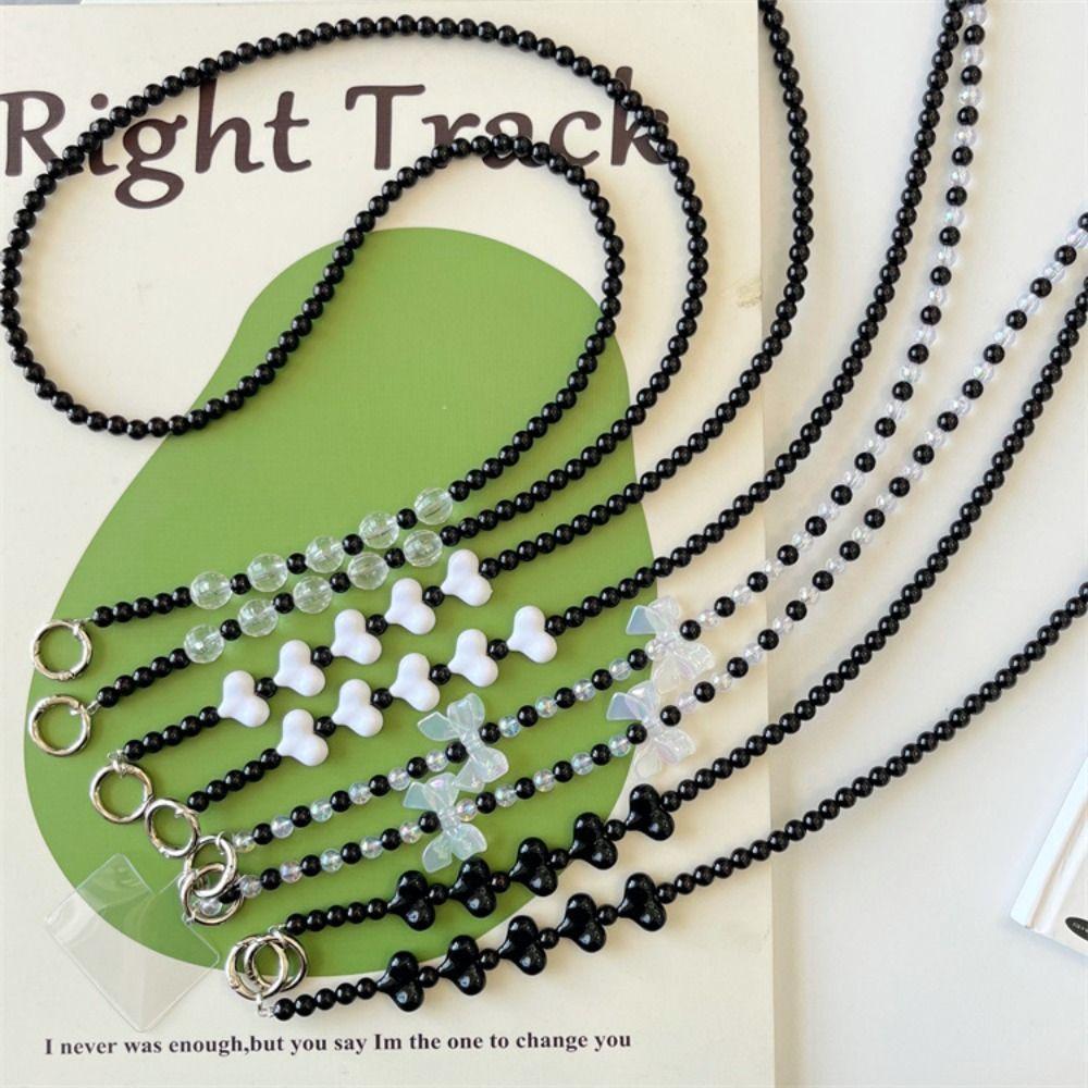 Длинная цепочка для мобильного телефона, милые бусины, ремешок для телефона, декор для чехла телефона, шнурок для мобильного телефона, подвеска для сумки