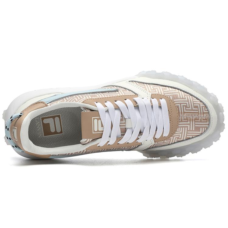 Fila Модные Кроссовки На Шнуровке Низкие Беговые Кроссовки Женские Белые Cuban Sand F12W144141FSC