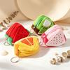 Soft Plush Earphone Bag Zipper Pouch Mini Purse Storage Bag Plush Coin Purse  Daily Use