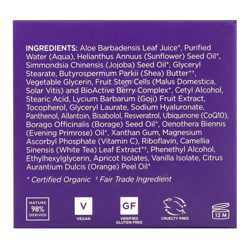 Andalou Naturals Крем Perfecting Cream, пептид ягод годжи, против старения, 1,7 жидких унций (50 мл)