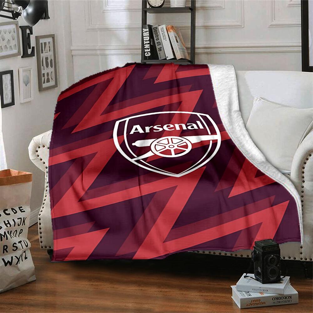 Arsenal Crest Blankets Flannel Printed Breathable Warm Throw Blanket for Home Office Bedspreads 0708a33