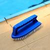 Щетка для чистки с нескользящей ручкой, прочная щетина, легко хранить, скруббер для чистки бассейнов