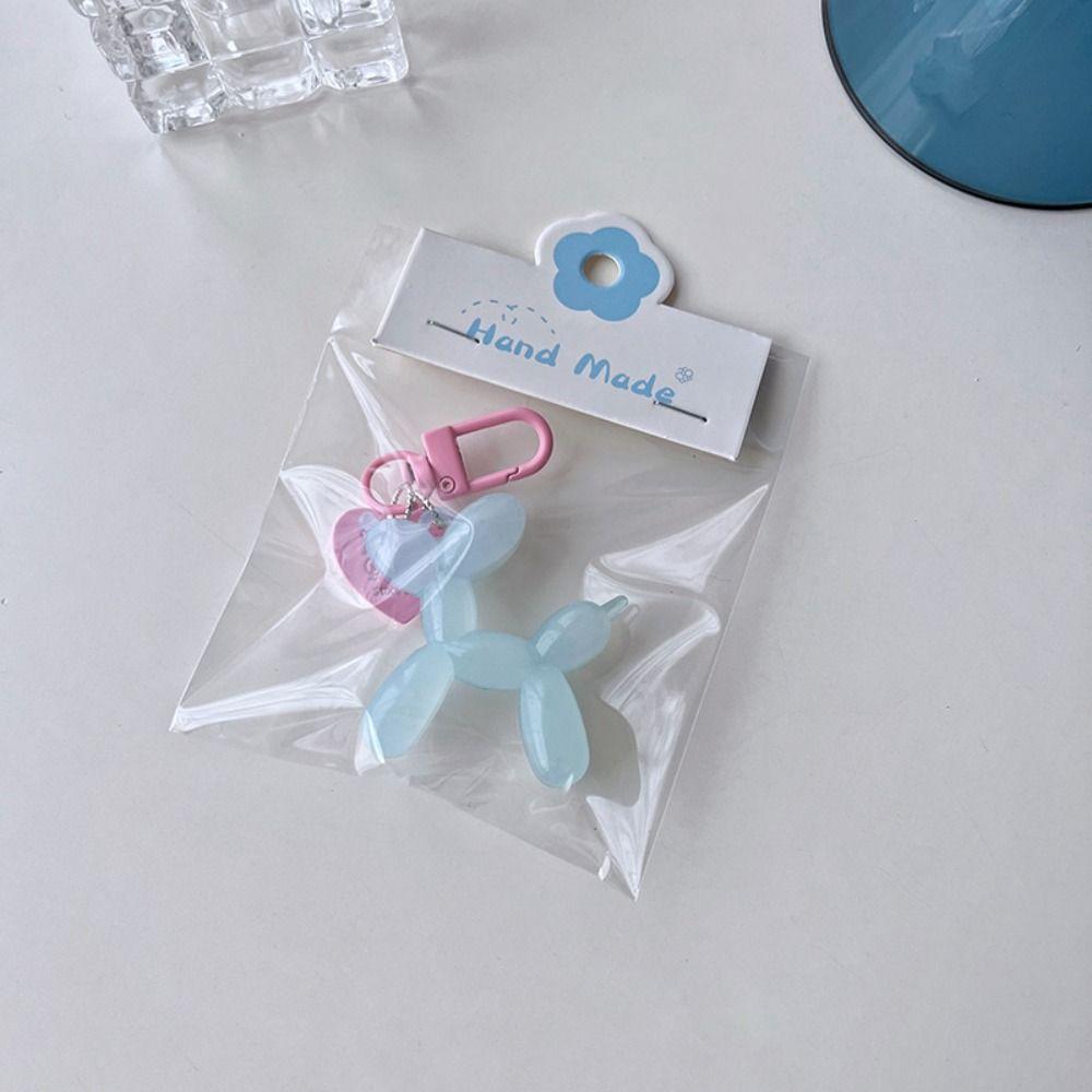 Dog Jelly Balloon Puppy Keychain Love Pendant Cartoon Puppy Pendant Creative   Women
