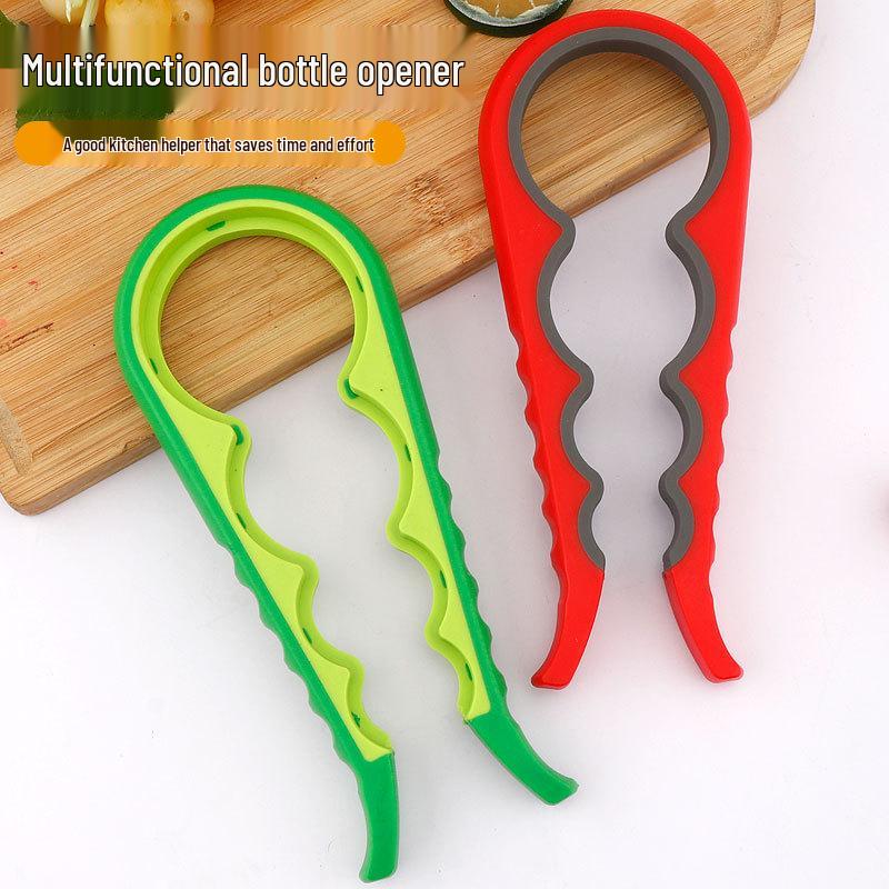 Нескользящий кухонный консервный нож 4-в-1, экономящий усилия