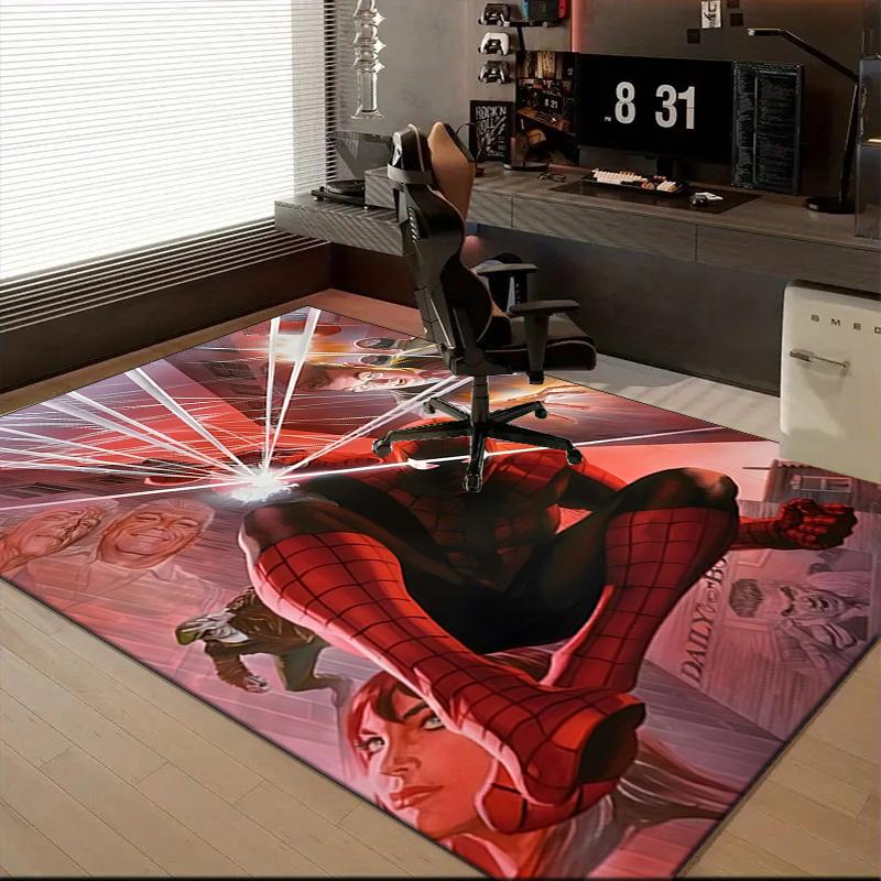 Red Spider Art Rug for Living Room, Game Rooms, Office, Bedroom, Office Floor Mat Playful Design, fan gifts Christmas decor