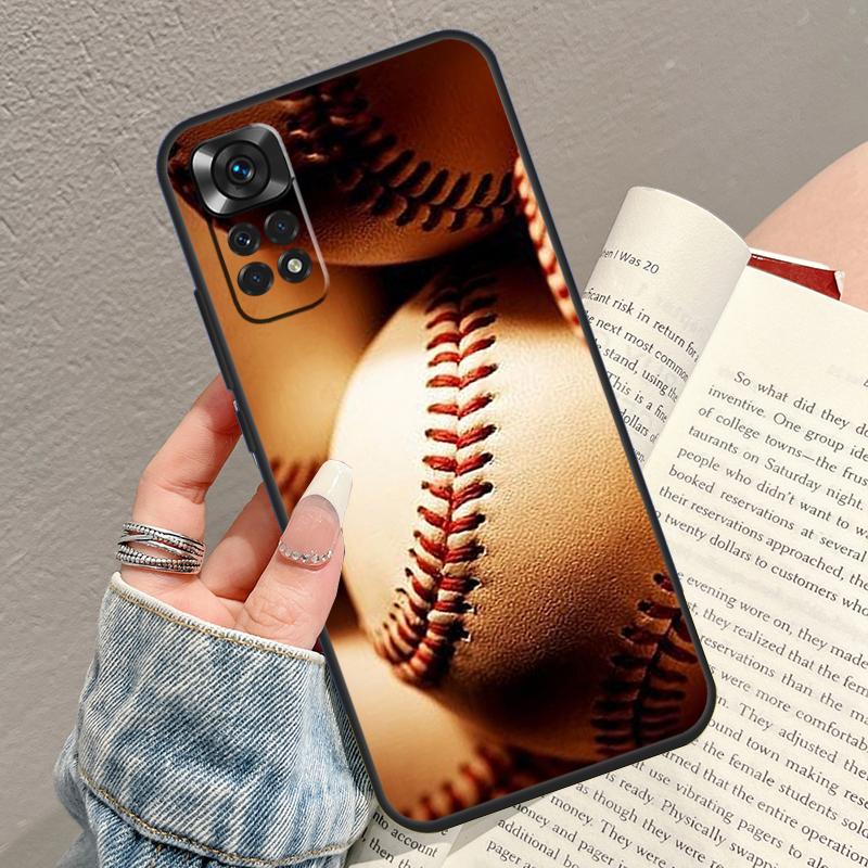 Love Baseball Sport Case For Xiaomi Redmi Note 10 Pro 8 9 10 11 12 Turbo 9S 10S 11S 12S Redmi 10C 9C 12C Funda