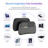 2.4G Wireless Mini Keyboard Remote Control Touchpad Mouse Combo Controller with RGB Backlit for Smart TV TV Box PC IPTTV