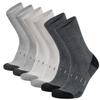 5 Pairs Of Men'S Tall Crew Work Socks Moisture Wicking Sports Socks