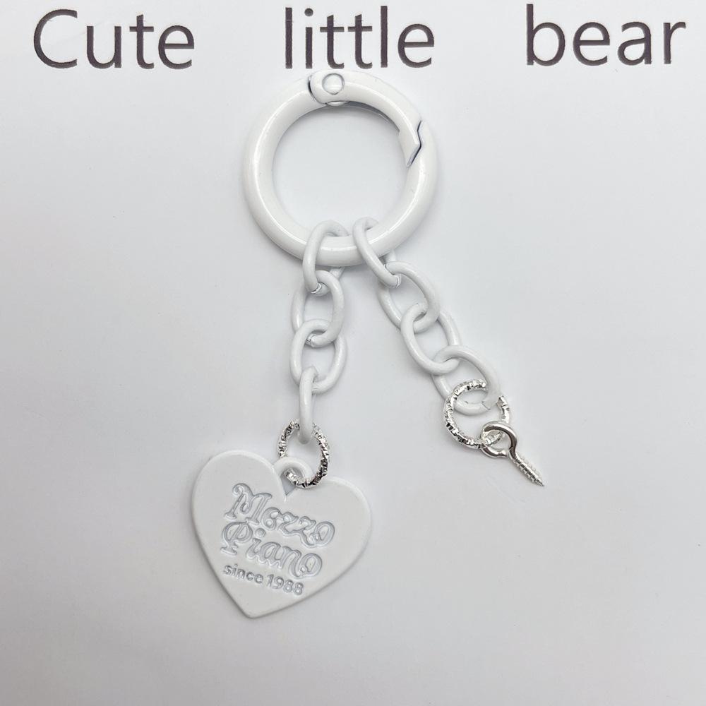 Очаровательный красочный брелок с подвеской Love и цепочкой с пружинным кольцом