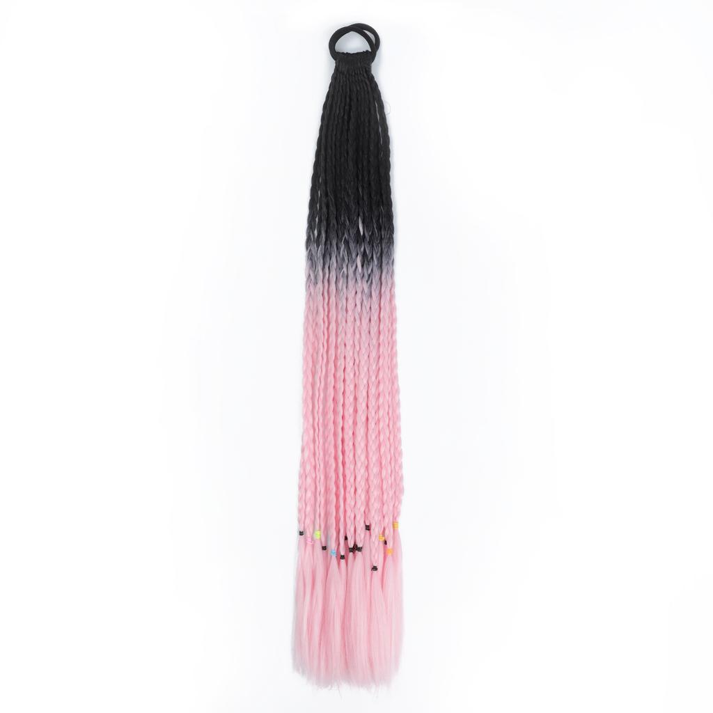 Синтетические цветные косички для наращивания волос резинки радужные косички парики аксессуары для женщин девочек вечеринка косплей праздничный наряд