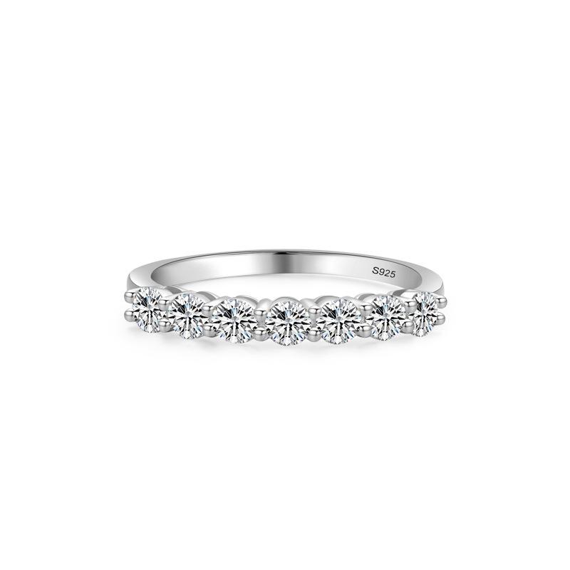 Tancise Classic 925 Sterling Silver  Zircon Ring Ladies Jewelry Wedding Promise Party Gift