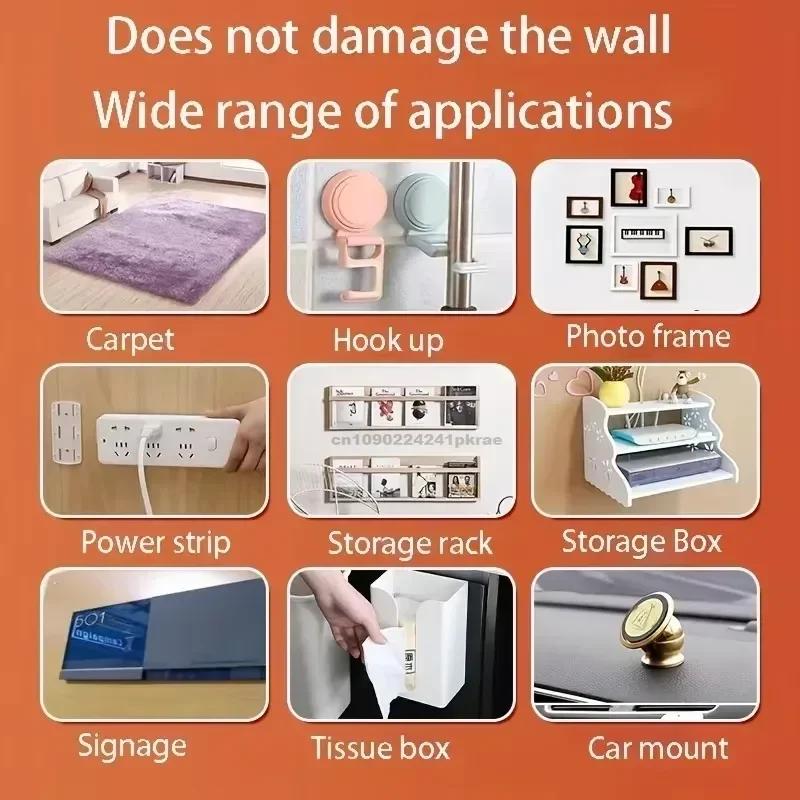 Прозрачная двухсторонняя лента Нанолента Водонепроницаемые настенные наклейки Многоразовые термостойкие ленты для украшения дома в ванной