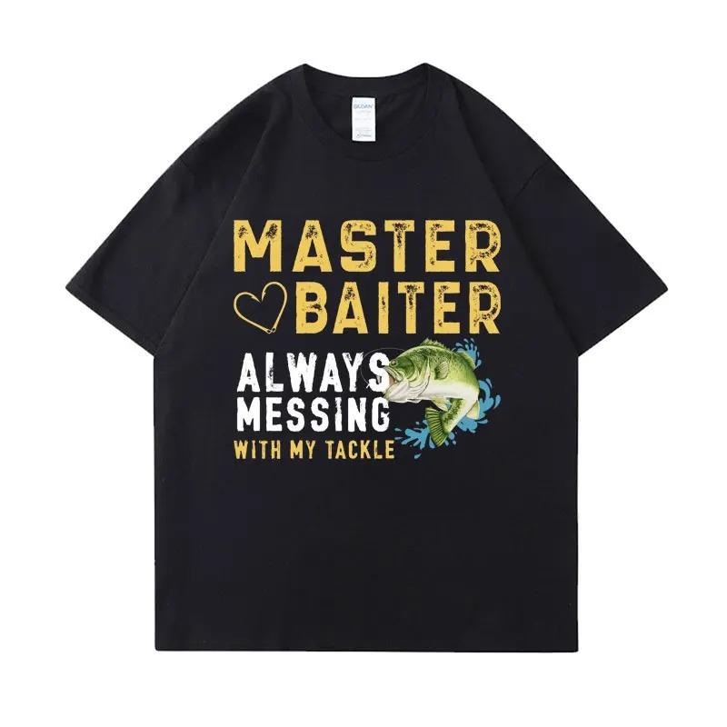 Купи мужчине рыбу Он день Научи рыбу мужчине На всю жизнь Смешная футболка-мем Хлопковая футболка Мужчины Женщины Хлопковые футболки оверсайз Одежда