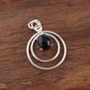 Подвеска из черного турмалина, ювелирное изделие из драгоценного камня, подвеска из стерлингового серебра 925 пробы, подвеска на каждый день ручной работы, ювелирный подарок для нее