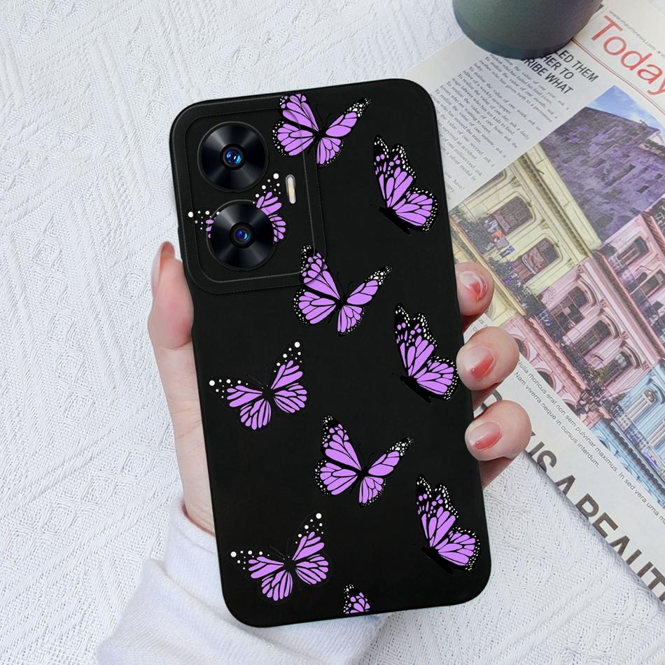 Чехол для телефона OPPO Realme C55 C35 C33 C31 Улучшенная защита камеры Жидкий силиконовый бампер Чехол для Realme C 55 35 33 31