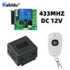 433MHz DIY Wireless Switch DC 12V 1CH Mini Relay Module and RF Transmitter Remote Control for Garage Curtain Home Appliance