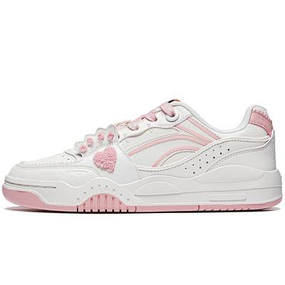 Li Ning Disney Marie Cat Collaboration Series Толстая подошва, увеличивающая высоту, амортизирующая, износостойкая, низкая, для скейтбординга, женские кроссовки AGCT416-3