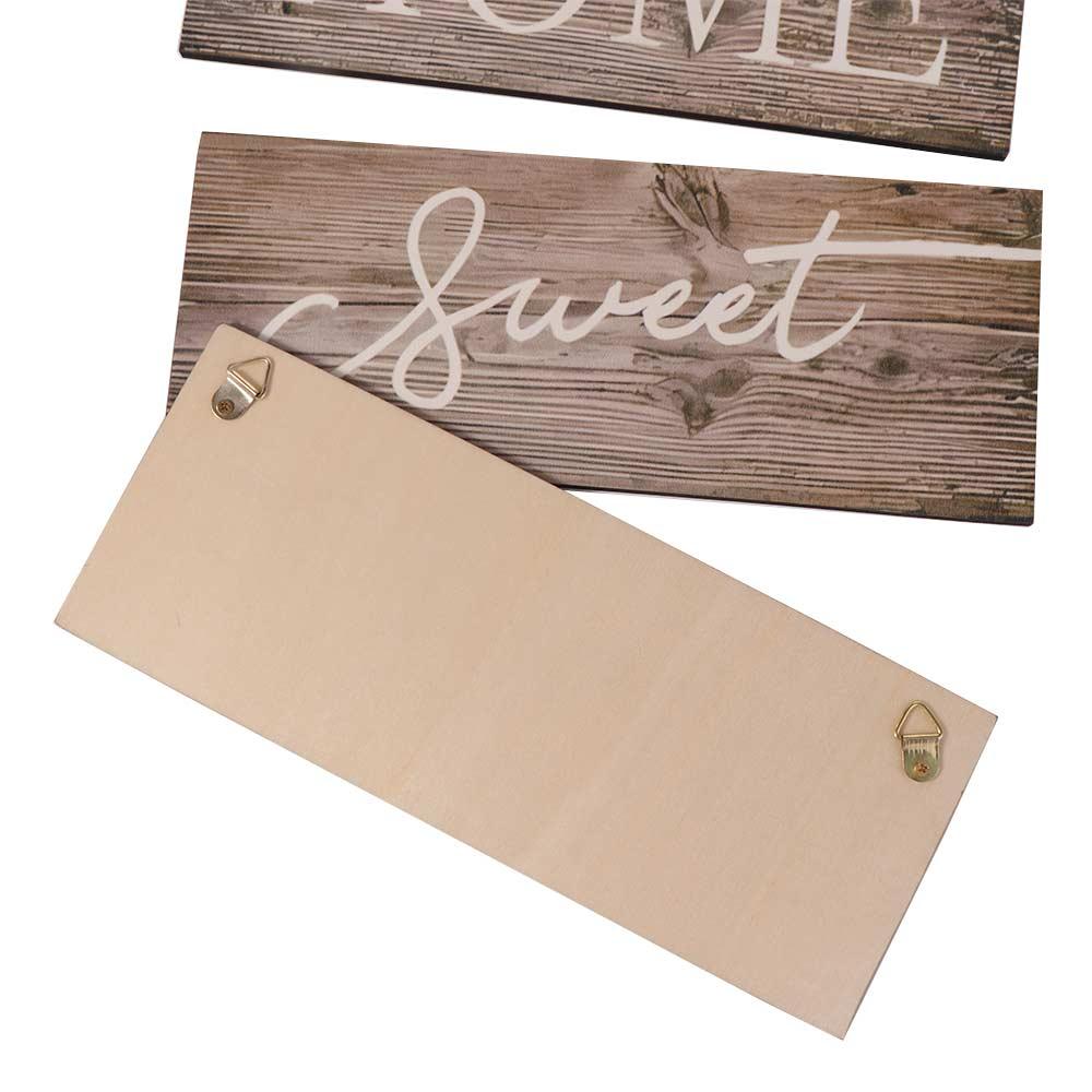 The Feeling of Returning Home Letters Sign Rustic Style English Letter Hanging Board Wedding