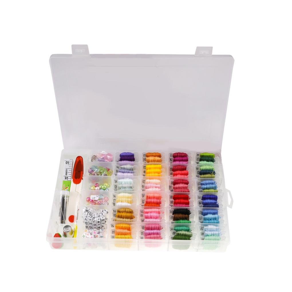 72 Colors Embroidery Floss Threads Colorful Letter Beads Set Ribbons Friendship Bracelet String Kit