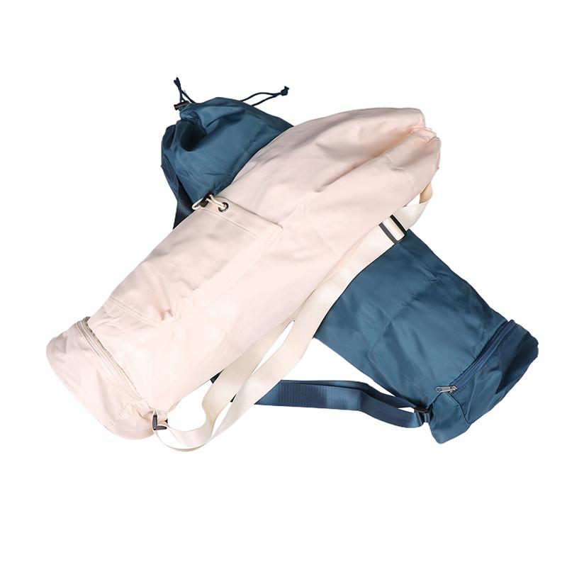 Large Capacity Exercise Yoga Mat Bag Multifunction Storage Bag Waterproof Fitness Bag Full-Zip Canvas Adjustable Shoulder Strap