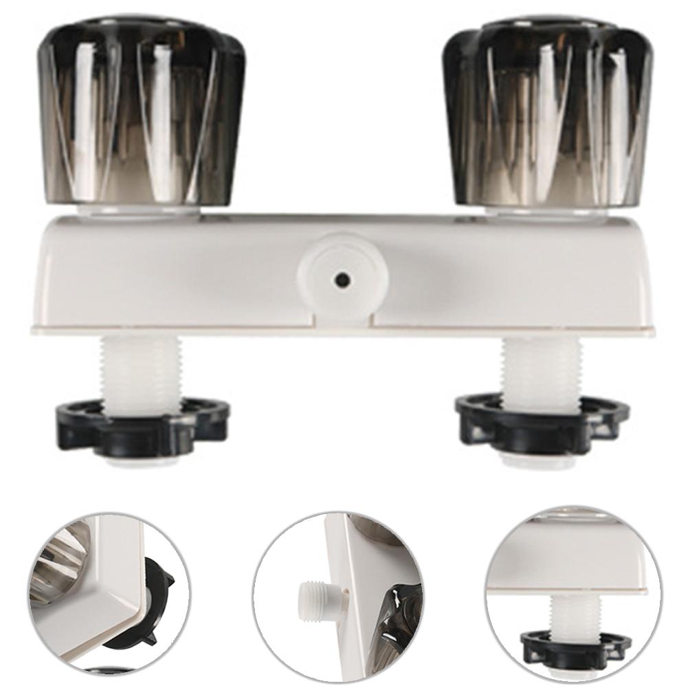 Смеситель для душа для автофургона с двумя ручками, сменный смеситель для душа для ванной комнаты, управление смесительным клапаном для душа для автофургона, путешествия