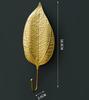 Decorative hat and coat hooks with leaves
