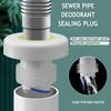 Floor Drain Seal Connector Plug Silicone Bathroom Sewer Seal Ring Kitchen Sink Sewer Pipe Plug Anti-odor Leakage 1PC