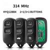Дистанционный ключ для автомобиля Toyota Celica Cruiser Highlander Prius RAV4 Yaris 2+1/3+1 кнопки/ HYQ12BBX/GQ43VT14T /314.4/314 МГц