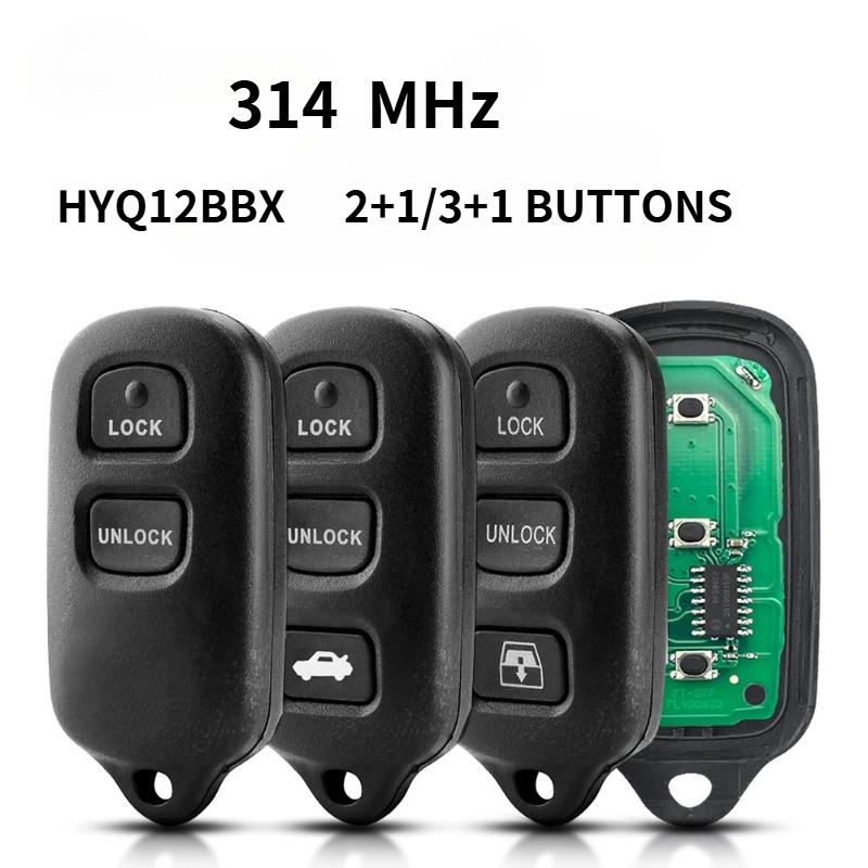 Дистанционный ключ для автомобиля Toyota Celica Cruiser Highlander Prius RAV4 Yaris 2+1/3+1 кнопки/ HYQ12BBX/GQ43VT14T /314.4/314 МГц