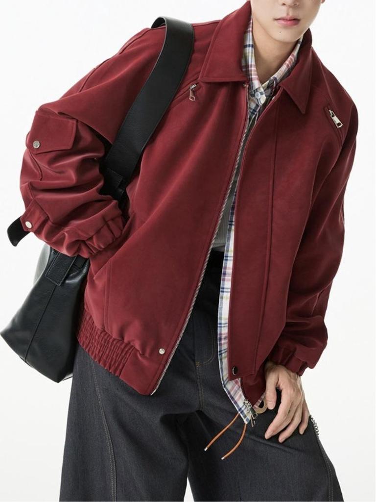 Мужская ретро куртка-косуха из искусственной кожи с двойной молнией и отворотами, с принтом тай-дай