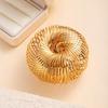 Zinc Zinc Alloy Geometric Bracelet Round Shape Coil Cuff Bracelet Bold Retractable Bangle  Party Wear
