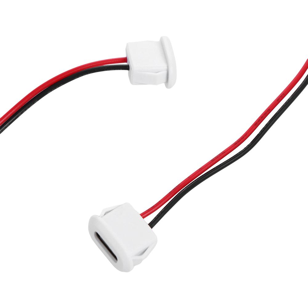 Base Female Socket Charging Port 2 Pin Connector USB-C Connector Charging Interface USB-C Type