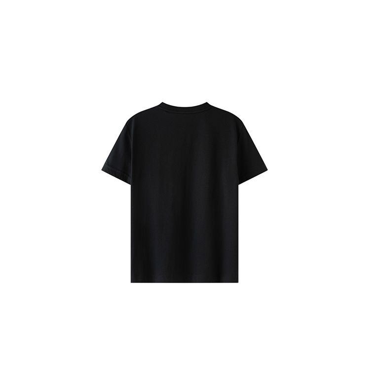 Li-Ning Футболка с коротким рукавом и круглым вырезом с надписью Letter, мужские топы, цвет черный AHSU829-1