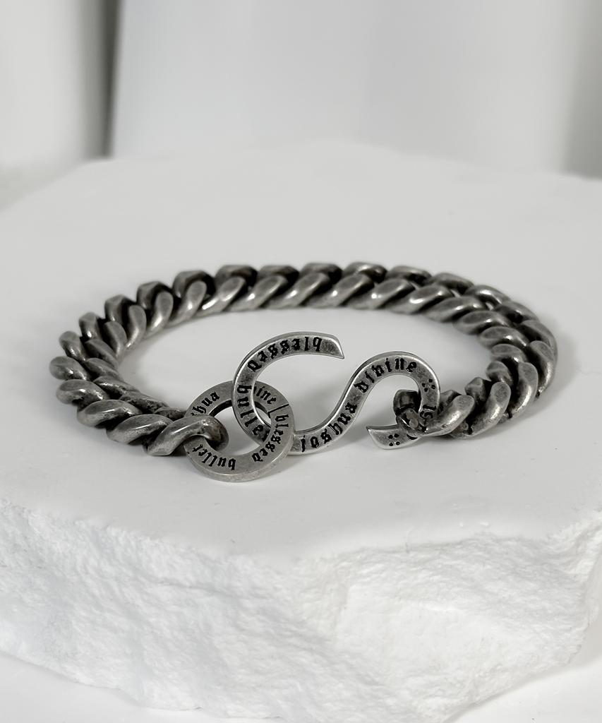 Браслет с цепочкой и логотипом 'Blessed Bullet Ss-Hook Classic Chain Logo' (Тип А)