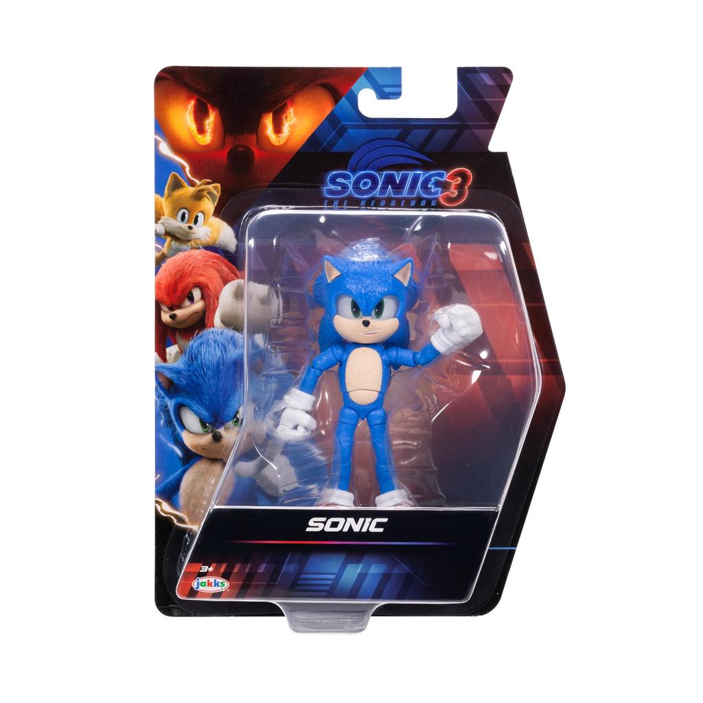 Sonic the Hedgehog Sonic 3 Movie Action Figure Sonic Collector Toy Figure Высоко артикулированная фигурка для мальчиков и девочек Официально лицензированный продукт 3