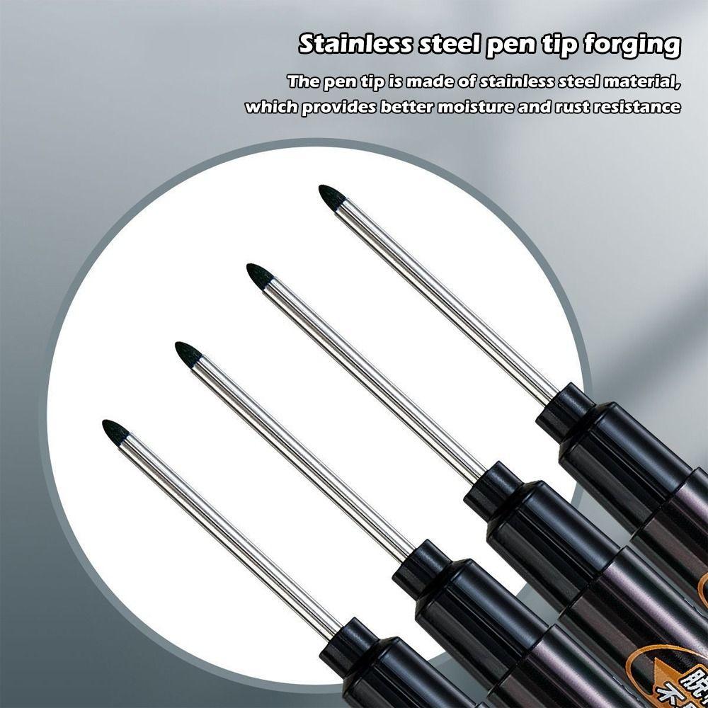 5pcs/set 33mm Deep Hole Long Head Marker Pens Oil-Based Ink Woodworking Markers Woodworking Tools