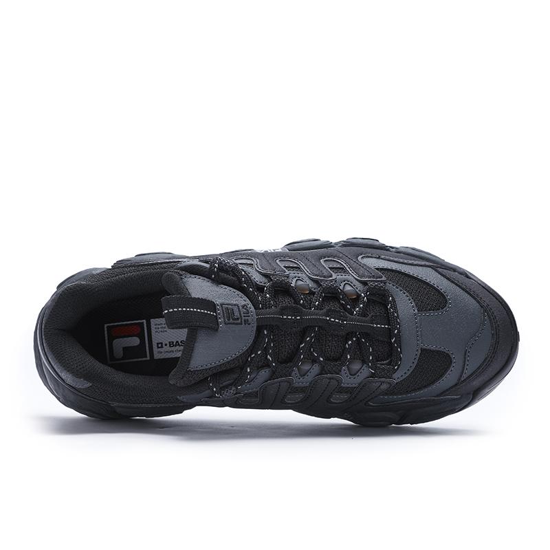 Fila Croissant Fashion Casual Versatile Low-Top Running Shoes Men Sneaker Black Gray F12M441102FBC