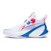 Li Ning Sonic 10 Детская версия Устойчивые к истиранию Дышащие Средняя высота Детские баскетбольные кроссовки Бело-синие ABPS013-4