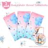Capoda 3 Pcs Bear Baby Shower Tablecloths Gender Reveal Table Covers Rectangle Plastic Bear Table Cloths for Baby Shower Gender Reveal Party