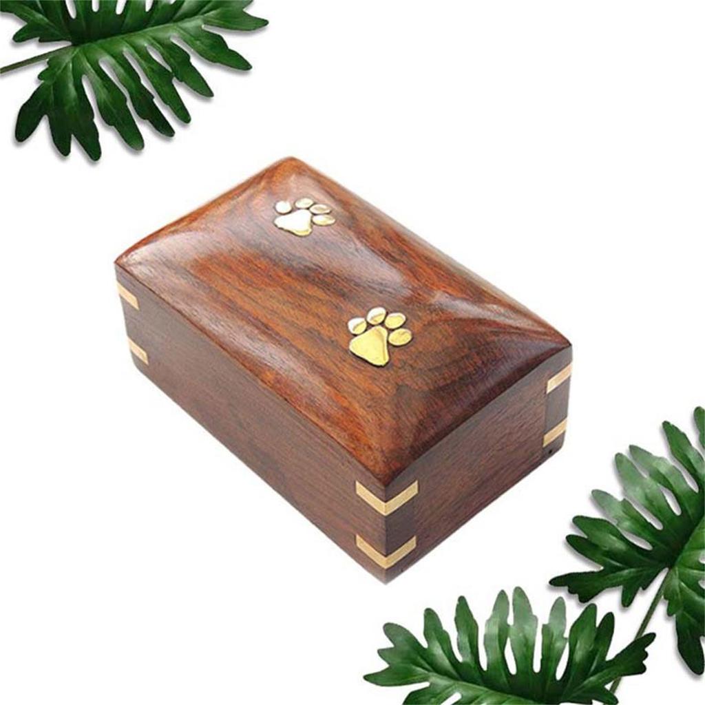 Create Special Place of Remembrance for Departed Pet with Wood Pet Remembrance Urn Box To Preserve Beautiful Memories