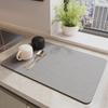 Kitchen Countertop Drain Mat Bar Coaster Dish Drying Mat Tea Table Absorbent Coaster Leave-In Heat Insulation Mat